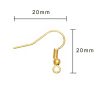 Oorhaak goud 19*20mm-c.a.50 stuks