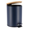 Pedaalemmer metaal blauw-naturel 2,5L