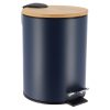 Pedaalemmer metaal blauw-naturel 2,5L