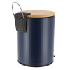 Pedaalemmer metaal blauw-naturel 2,5L