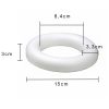 Piepschuim krans vlak D15cm