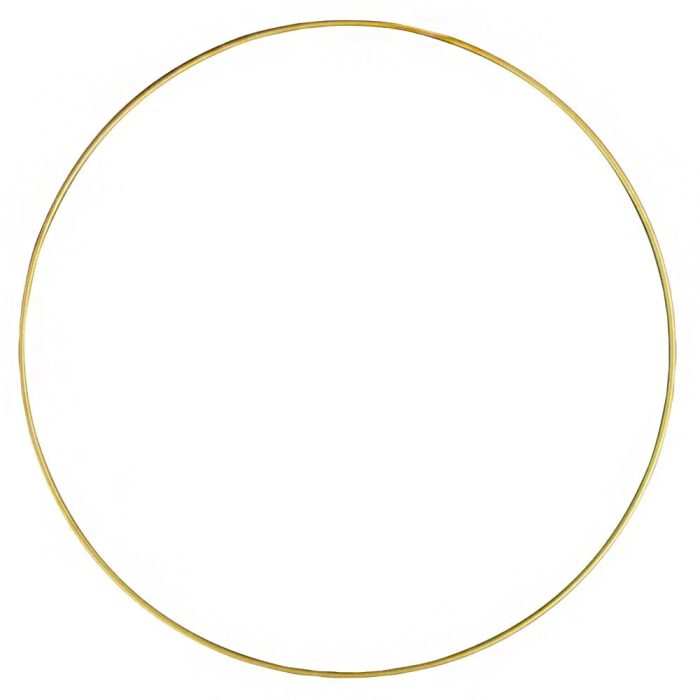 Ring metaal goud extra dik D25cm dikte 4mm