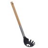 Spaghettilepel nylon met rvs/houten handvat 32cm