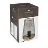 Tafellamp mesh "Zely" metaal-hout H23cm
