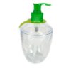 Transparante zeepdispenser met gekleurde pomp 430ml