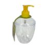 Transparante zeepdispenser met gekleurde pomp 430ml