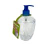 Transparante zeepdispenser met gekleurde pomp 430ml