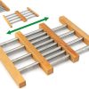 Uitschuifbare bamboe/RVS onderzetter 21,5-35cm