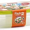 Vershoudbak met deksel 700ml - set van 2