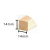 Vierkante houten knutselstokjes 14*14*120mm