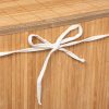 Wasmand bamboe opvouwbaar rechthoekig 60L