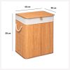 Wasmand bamboe opvouwbaar rechthoekig 60L