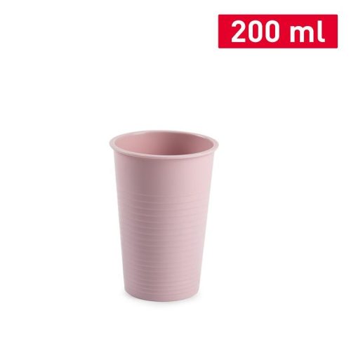 Waterbeker kunststof roze 200ml