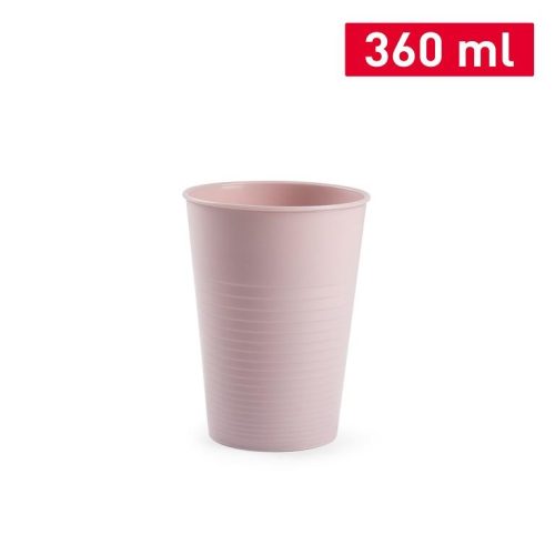 Waterbeker kunststof roze 360ml