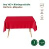 Waterdicht tafelkleed metallic rood 1,8*1,2m