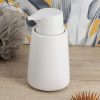 Zeepdispenser stoneware wit 420ml