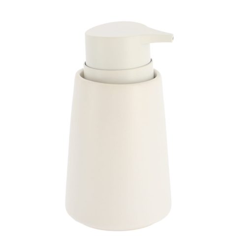 Zeepdispenser stoneware wit 420ml