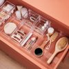 Opbergbak transparant 3-vakken 22,8*9,5*8cm