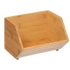 Opstapelbare keukenorganizer bamboe S