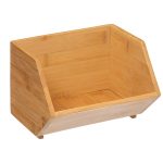 Opstapelbare keukenorganizer bamboe S