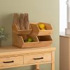 Opstapelbare keukenorganizer bamboe S