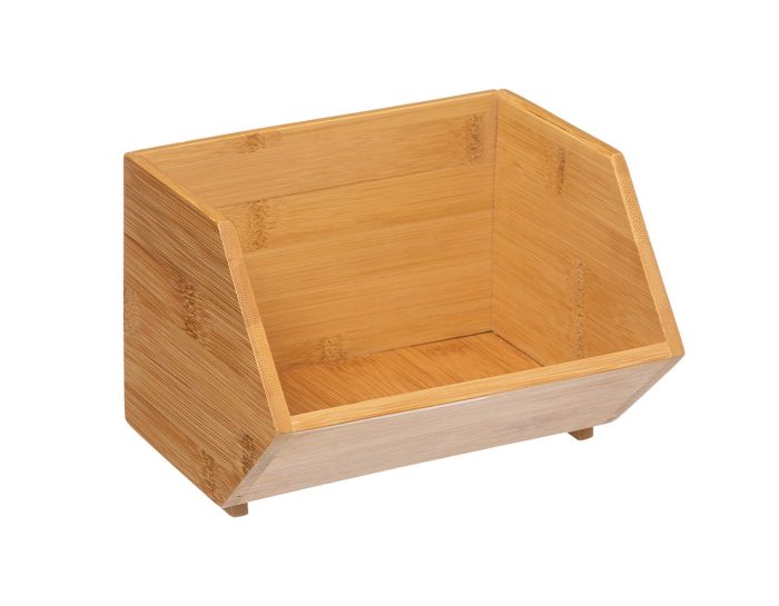 Opstapelbare keukenorganizer bamboe S