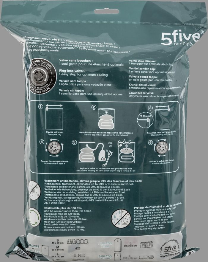 Vacuüm opbergzakken 10-delig (5S+3M+2L)