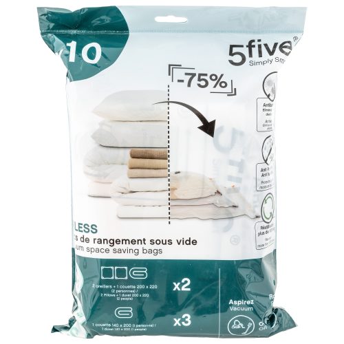 Vacuüm opbergzakken 10-delig (5S+3M+2L)