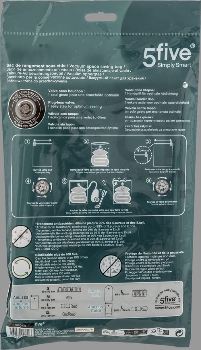 Vacuüm opbergzakken maat L