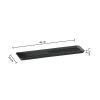 Afdruipmat antraciet rubber 40x10x13cm