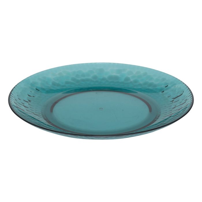 Bord kunststof blauw 20cm