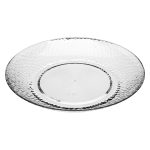 Bord kunststof transparant 27cm