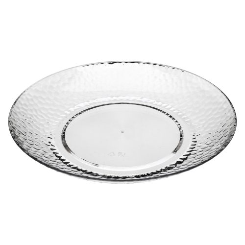 Bord kunststof transparant 27cm