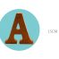 Houten letters bruin 15cm