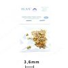 Oorbelsluitingen goud metaal ø3,6*6mm