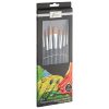 Penselen set synthetisch plat-rond 7-dlg