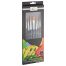 Penselen set synthetisch plat-rond 7-dlg