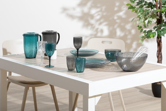 Waterglas kunststof blauw 380ml
