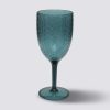 Wijnglas kunststof blauw 350ml