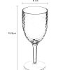 Wijnglas kunststof transparant 350ml