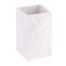 Badkamerbeker natuursteen-effect polyresin wit 225ml