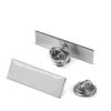Brochespeld set (met pin) zilver D8*4,5mm