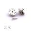 Brochespeld set (met pin) zilver D8*4,5mm