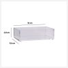 Opbergbak transparant rechthoekig 16x9,6x4,8cm