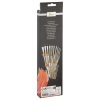 Penselen set synthetisch plat-rond 35-dlg