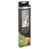 Penselen set synthetisch plat-rond 35-dlg