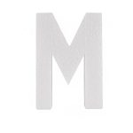Piepschuim letter M 30cm