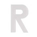 Piepschuim letter R 30cm
