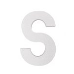 Piepschuim letter S 30cm