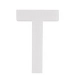 Piepschuim letter T 30cm